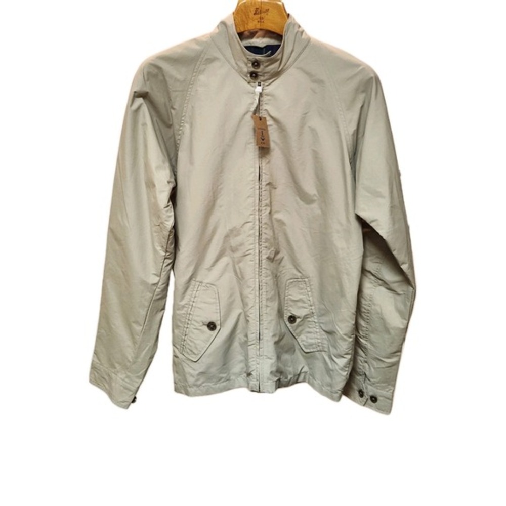 Lands End Kids Beige Windbreaker‎ Size XL 18-20 NWT Zipper Front